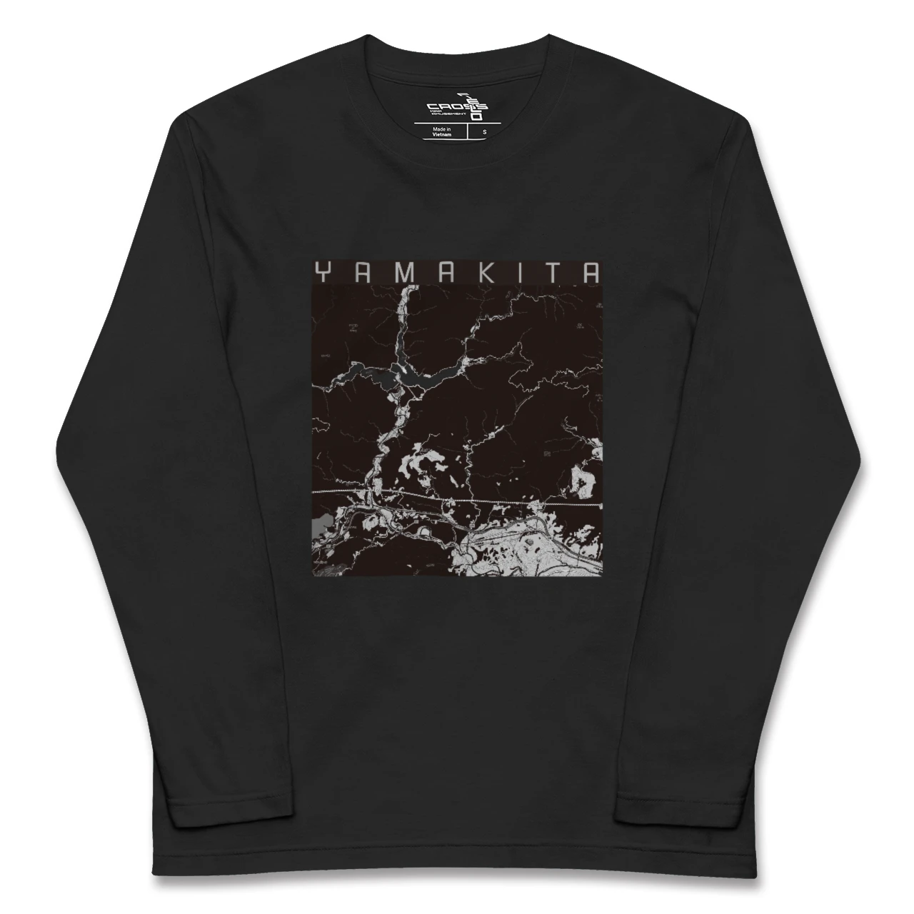 【山北(神奈川県)】地図柄ロングスリーブTシャツ