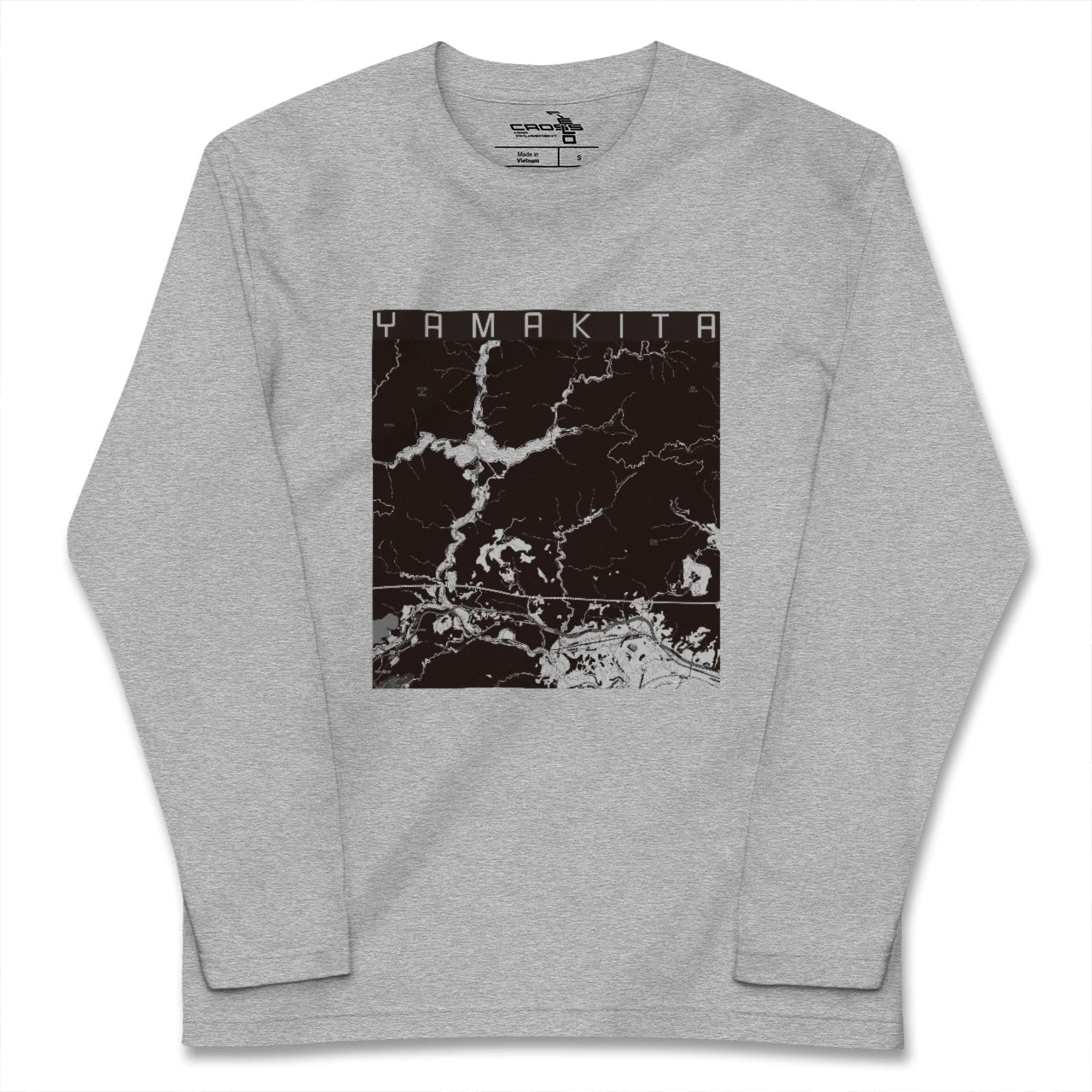 【山北(神奈川県)】地図柄ロングスリーブTシャツ