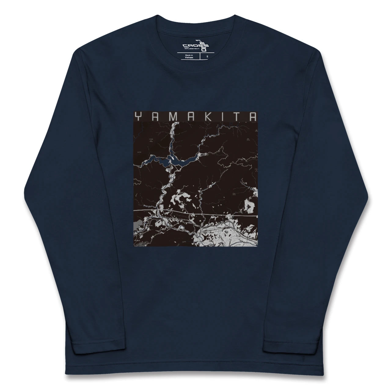 【山北(神奈川県)】地図柄ロングスリーブTシャツ