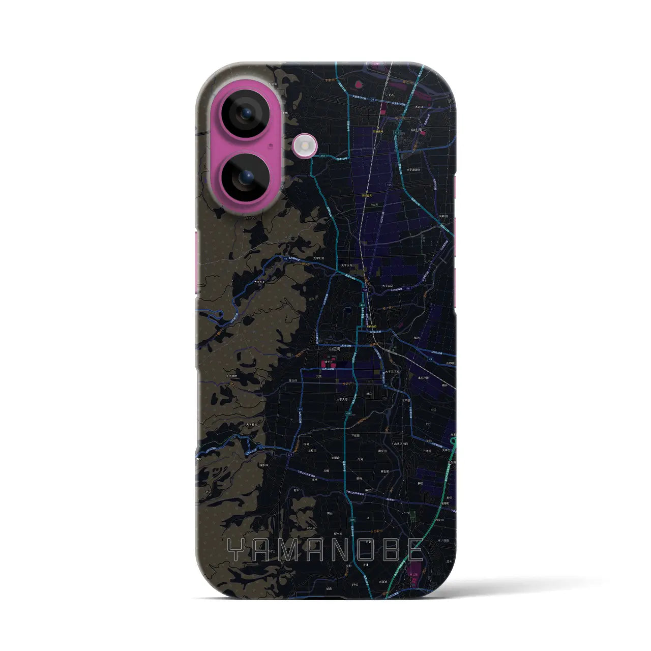 【山辺(山形県)】地図柄iPhoneケース(バックカバータイプ)
