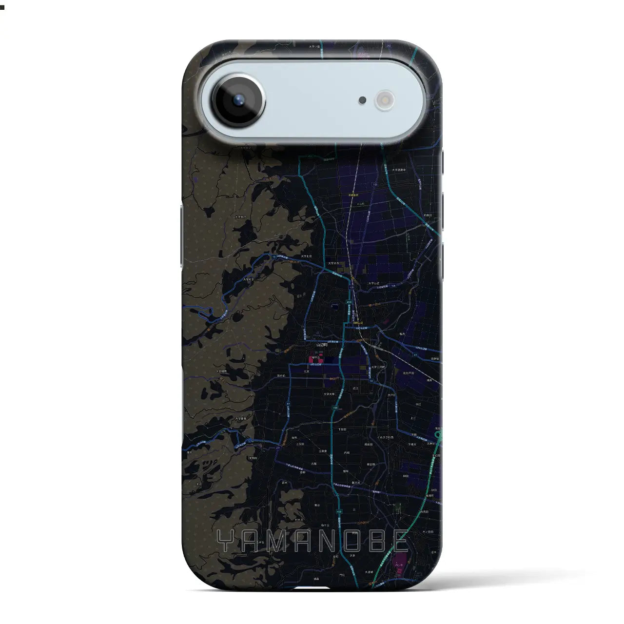 【山辺(山形県)】地図柄iPhoneケース(バックカバータイプ)