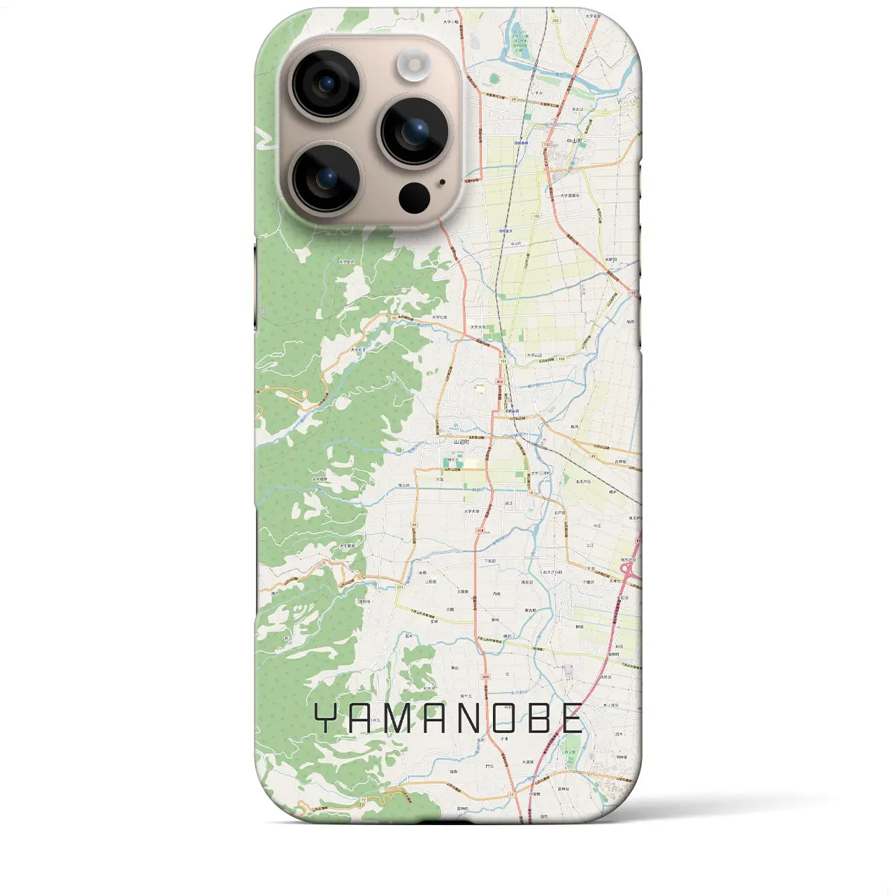 【山辺(山形県)】地図柄iPhoneケース(バックカバータイプ)