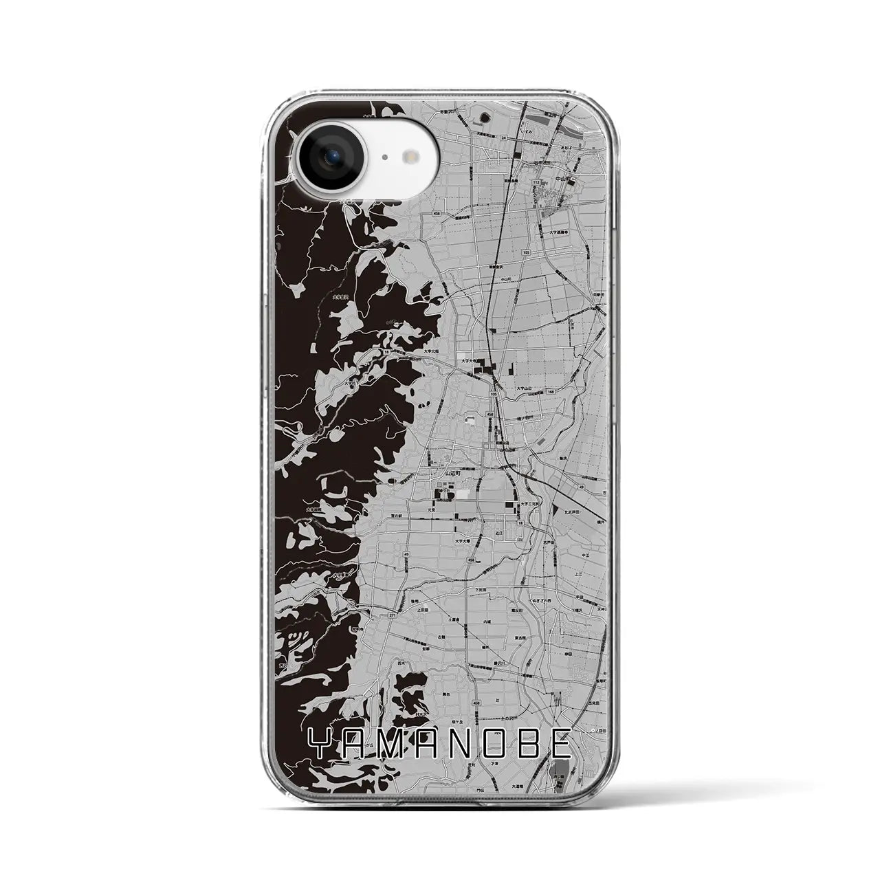 【山辺(山形県)】地図柄iPhoneケース(クリアタイプ)