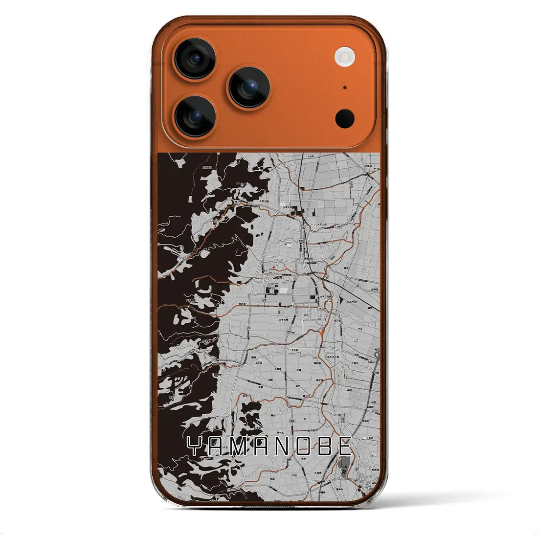 【山辺(山形県)】地図柄iPhoneケース(クリアタイプ)