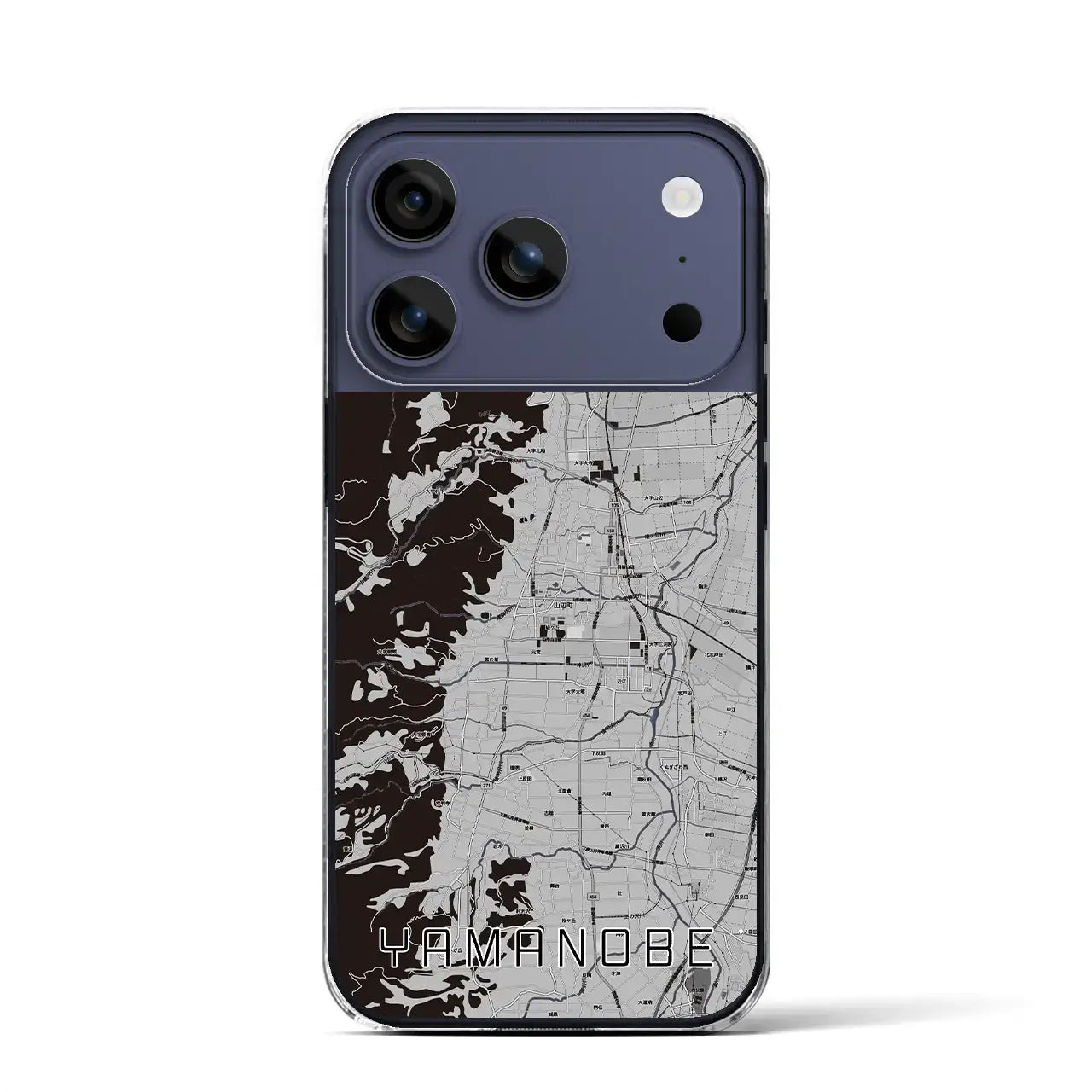 【山辺(山形県)】地図柄iPhoneケース(クリアタイプ)