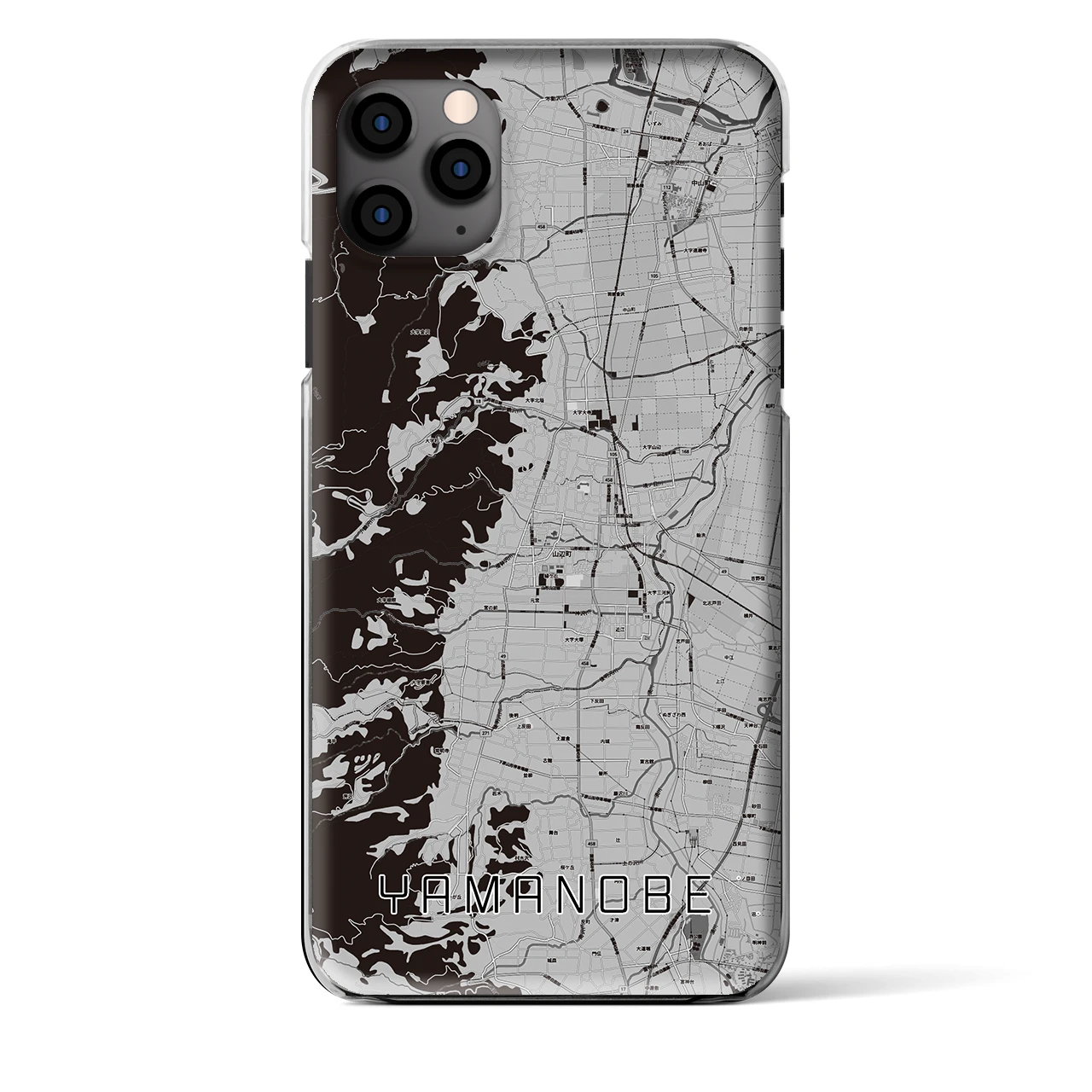 【山辺(山形県)】地図柄iPhoneケース(クリアタイプ)