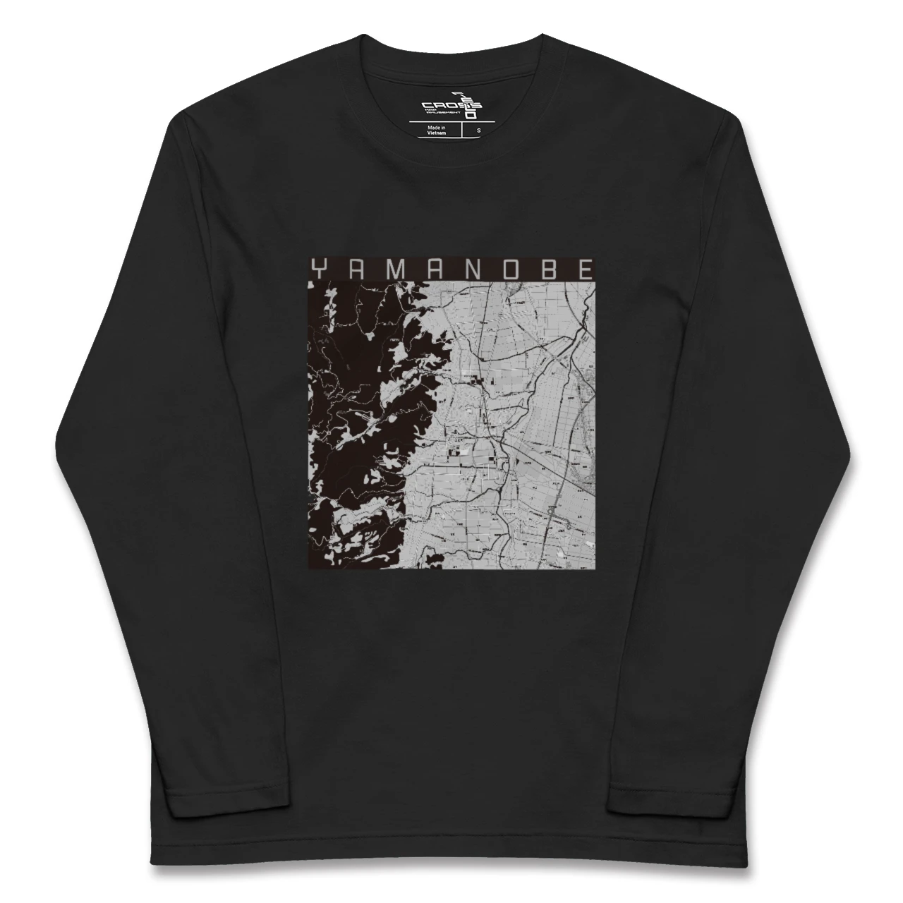 【山辺(山形県)】地図柄ロングスリーブTシャツ