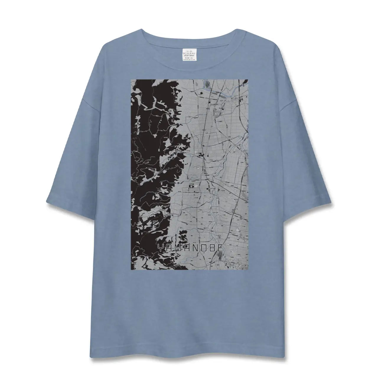 【山辺(山形県)】地図柄ビッグシルエットTシャツ