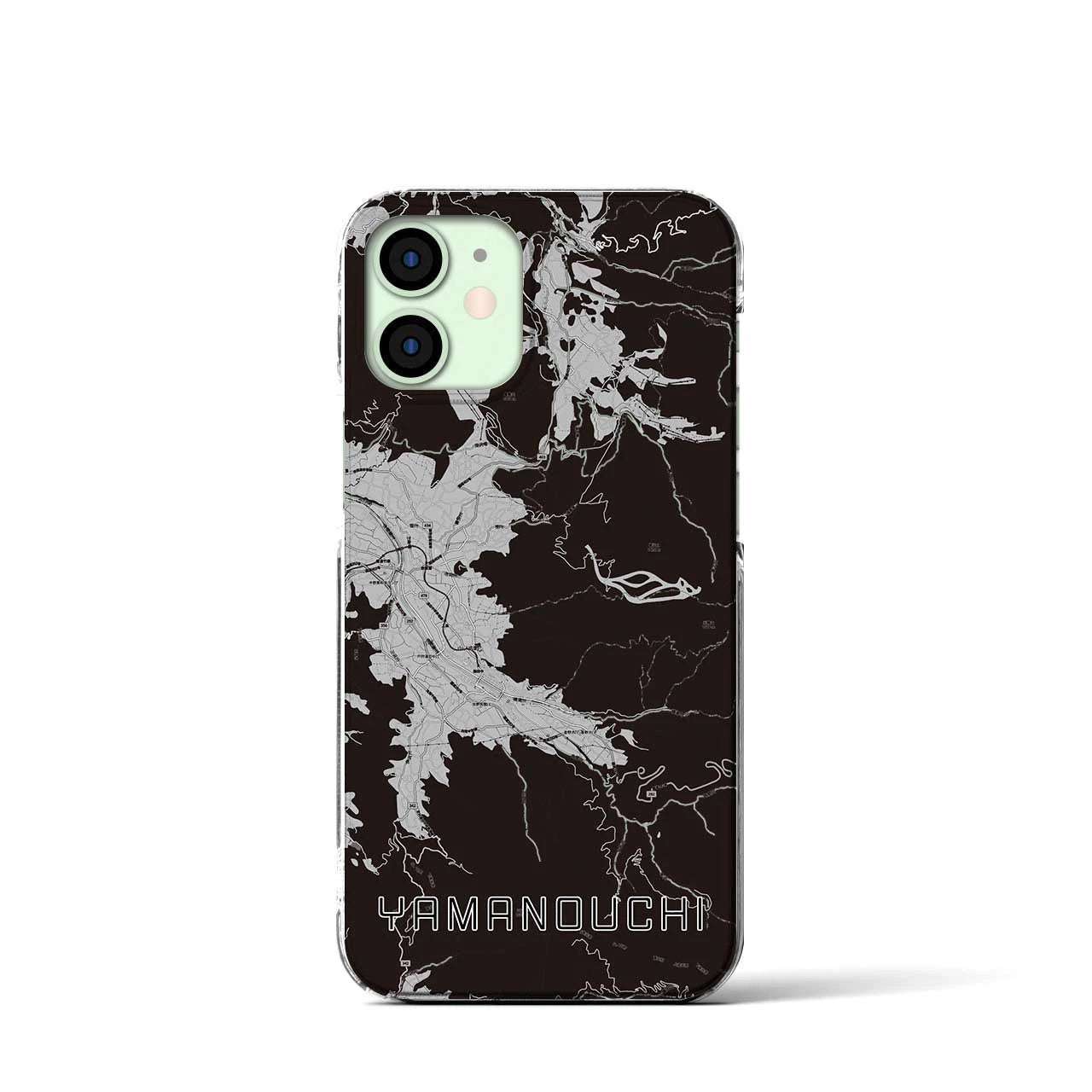 【山ノ内(長野県)】地図柄iPhoneケース(クリアタイプ)