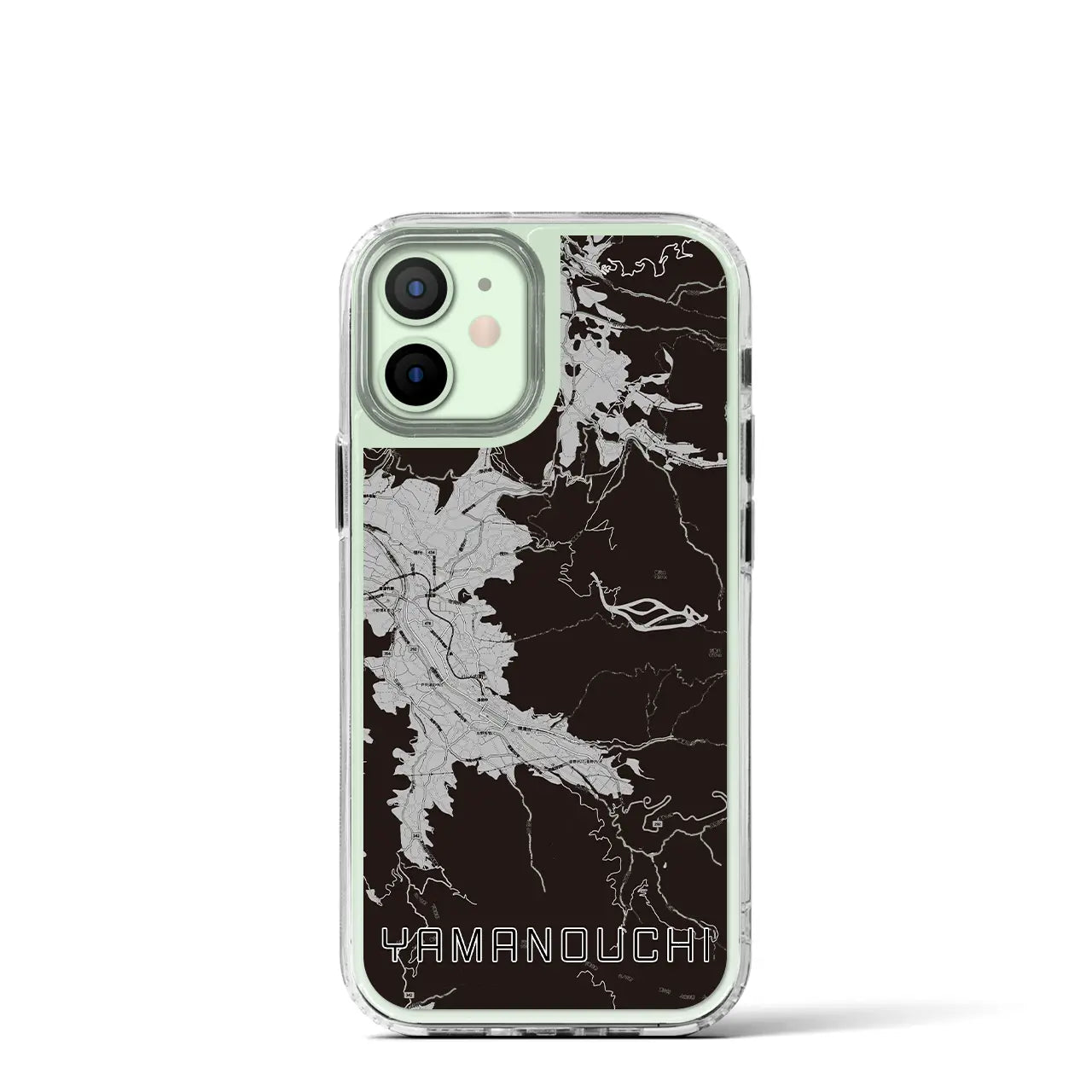 【山ノ内(長野県)】地図柄iPhoneケース(MagSafeタイプ)