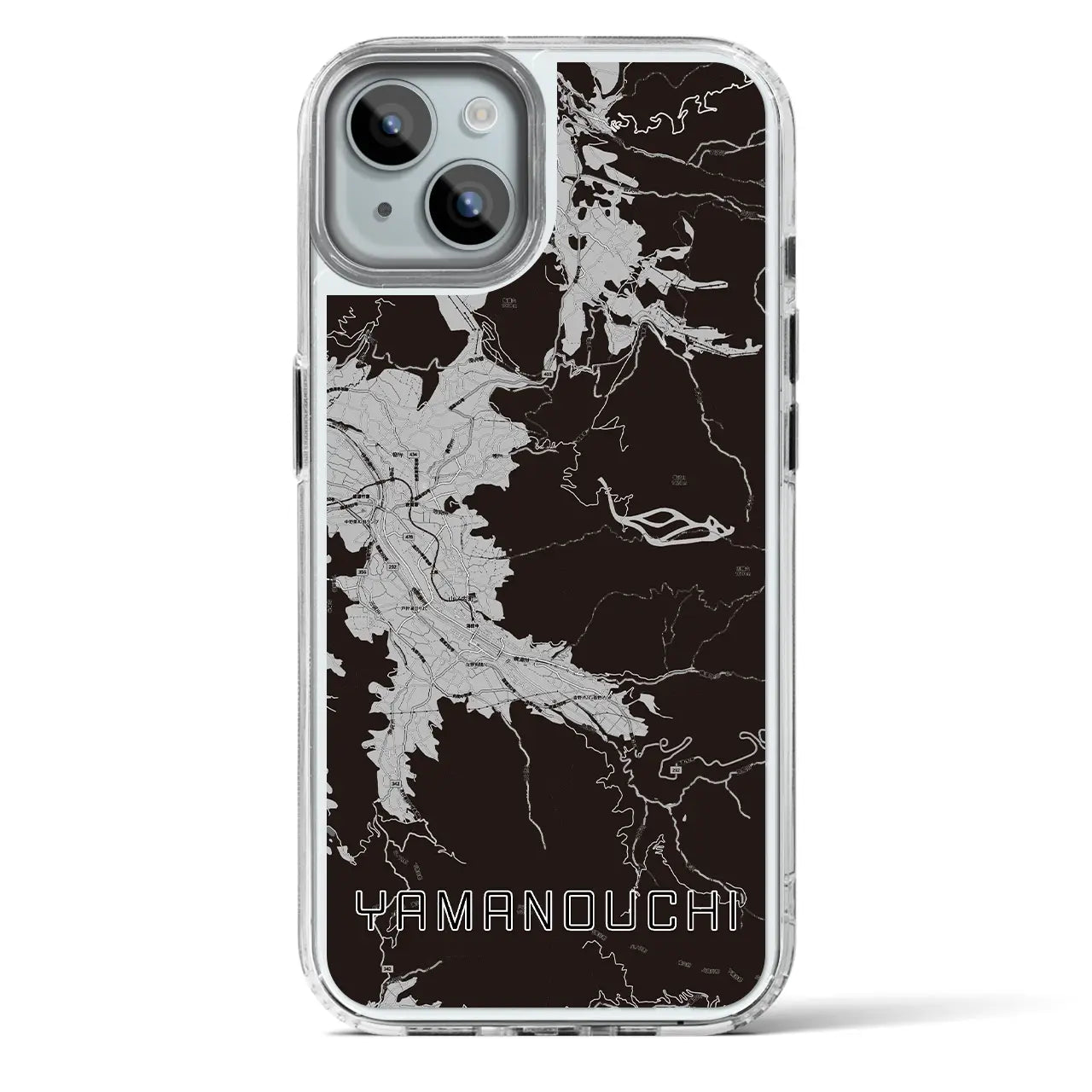 【山ノ内(長野県)】地図柄iPhoneケース(MagSafeタイプ)