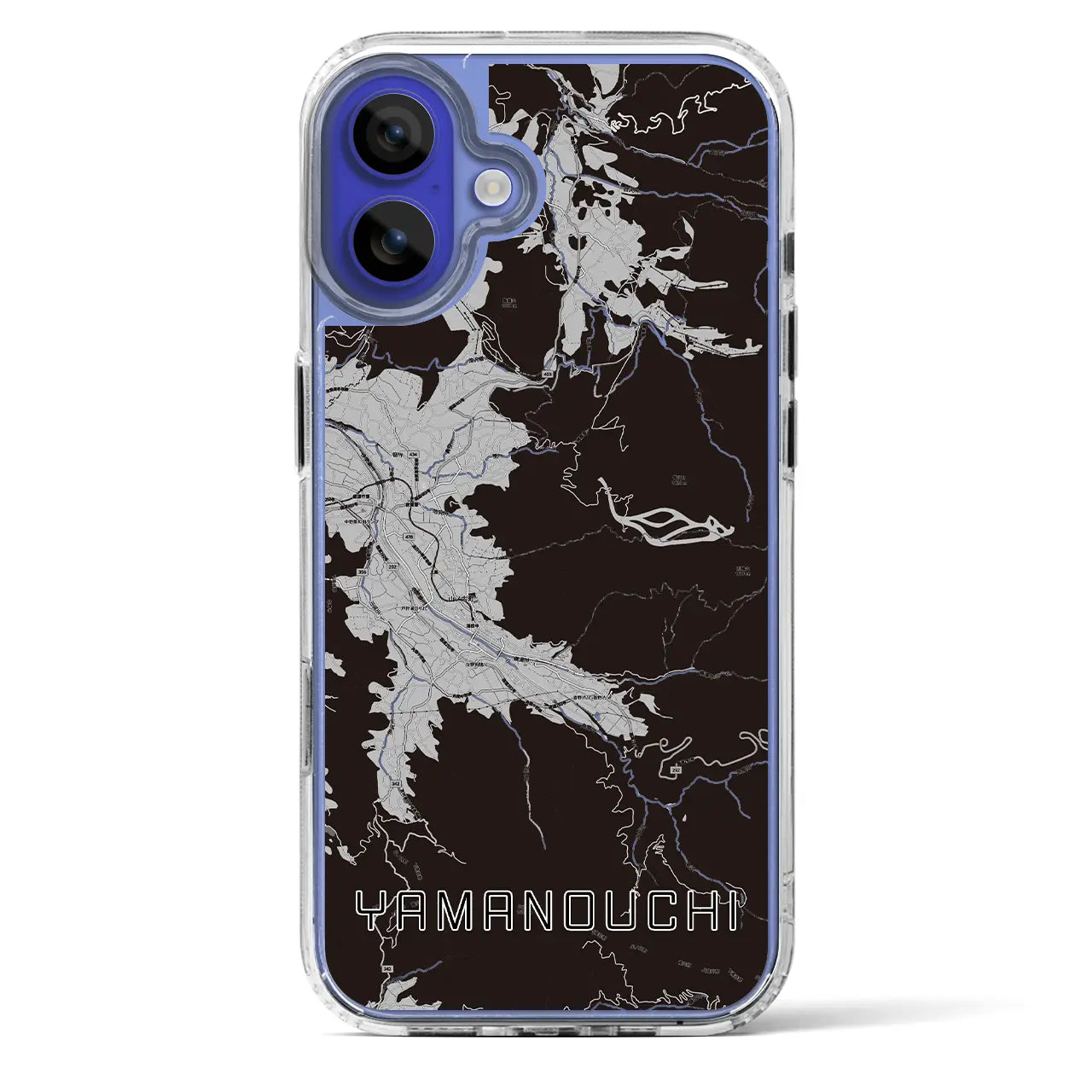 【山ノ内(長野県)】地図柄iPhoneケース(MagSafeタイプ)