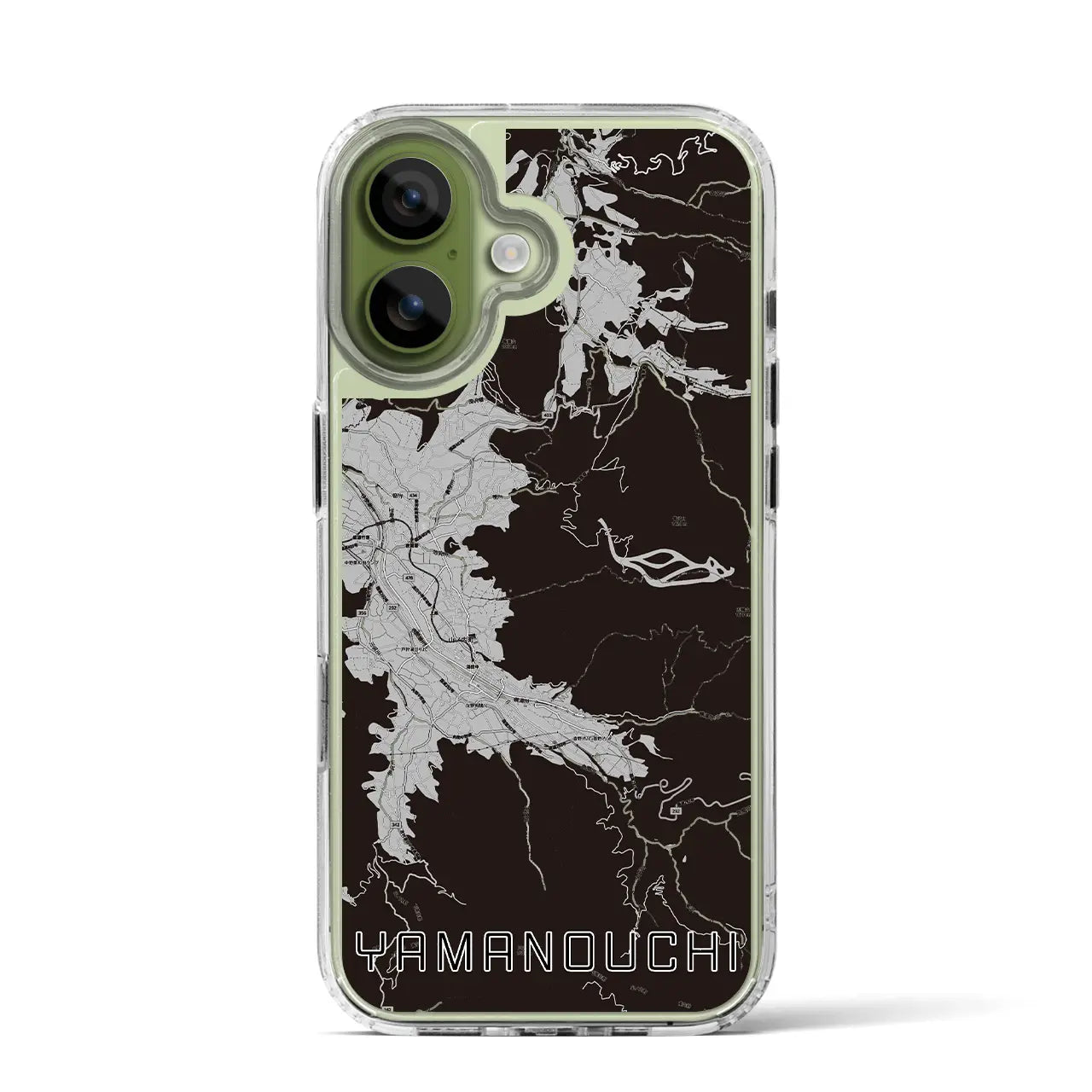 【山ノ内(長野県)】地図柄iPhoneケース(MagSafeタイプ)