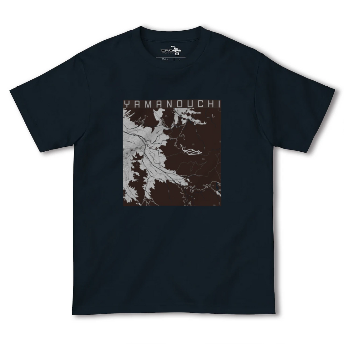 【山ノ内(長野県)】地図柄ヘビーウェイトTシャツ