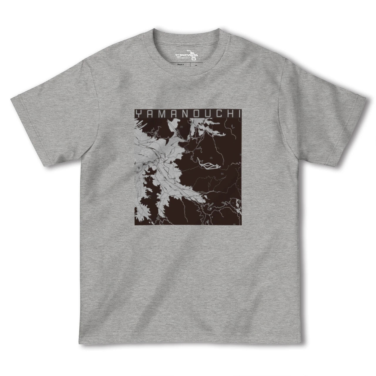 【山ノ内(長野県)】地図柄ヘビーウェイトTシャツ