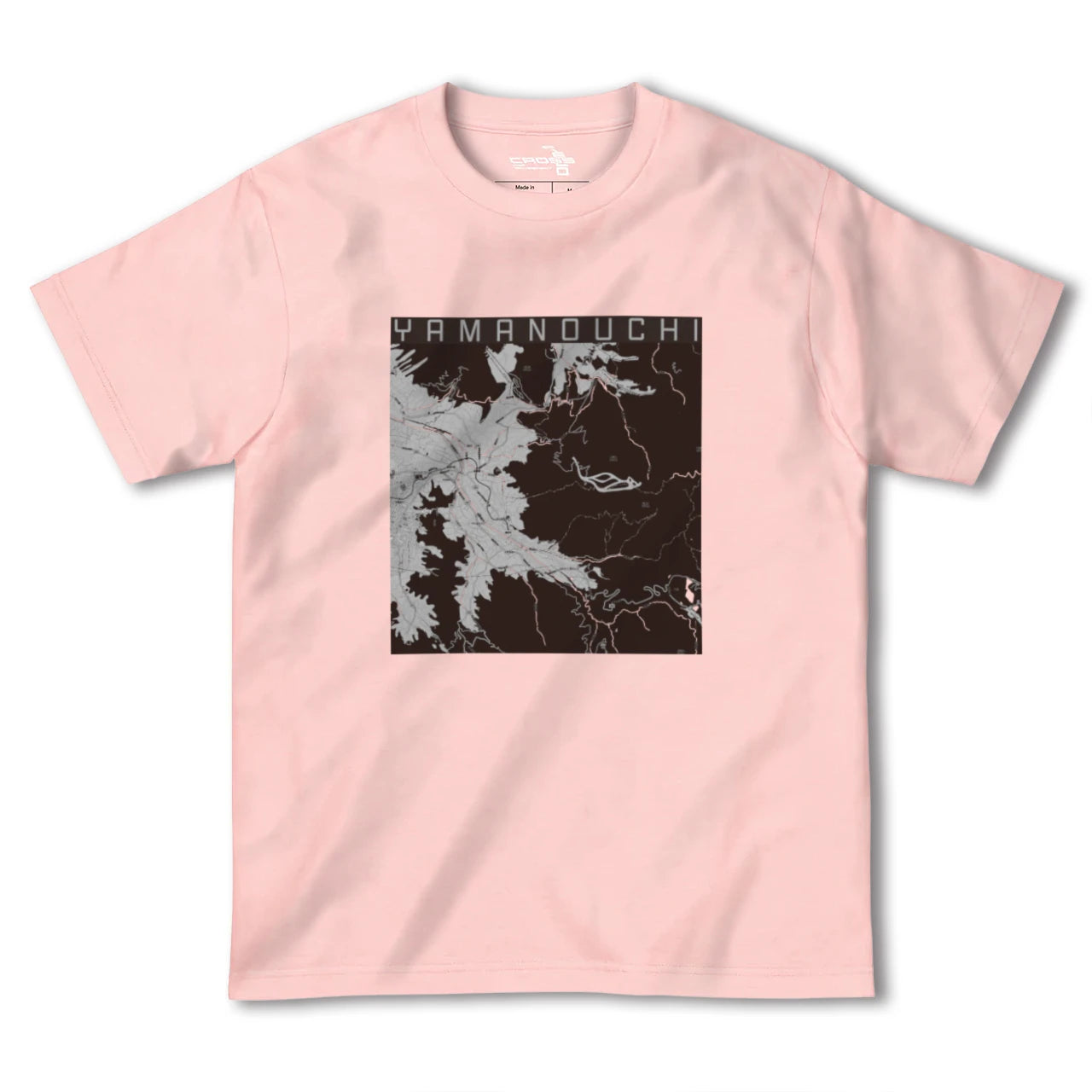 【山ノ内(長野県)】地図柄ヘビーウェイトTシャツ