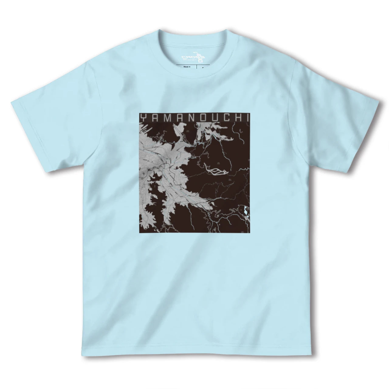 【山ノ内(長野県)】地図柄ヘビーウェイトTシャツ