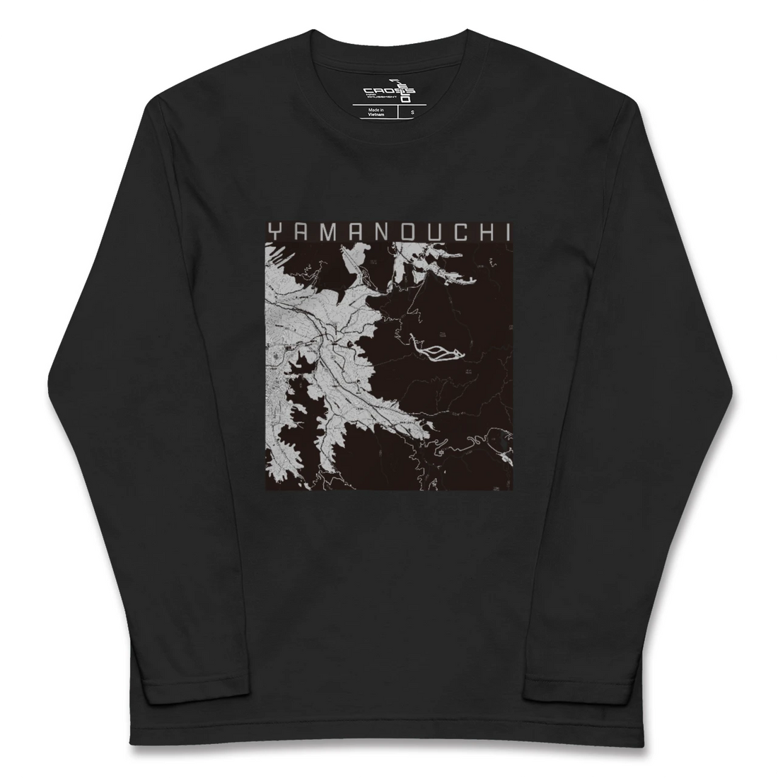 【山ノ内(長野県)】地図柄ロングスリーブTシャツ