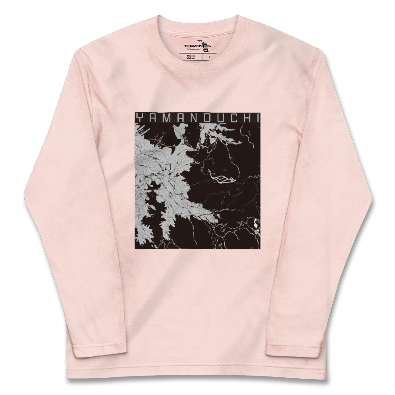 【山ノ内(長野県)】地図柄ロングスリーブTシャツ