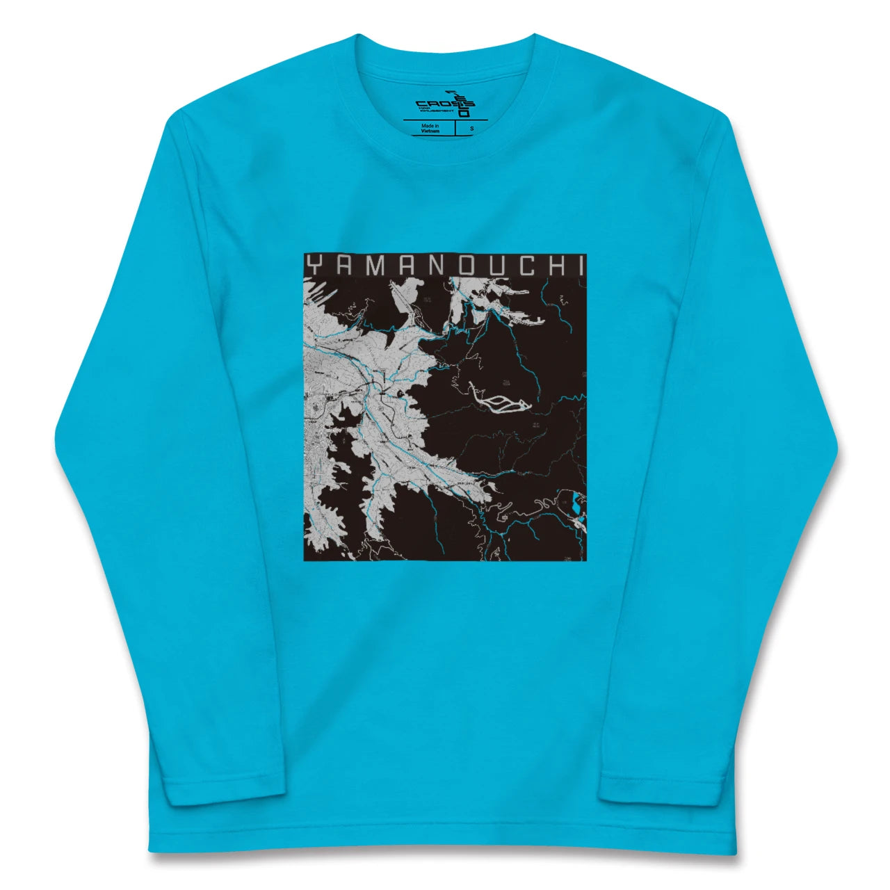 【山ノ内(長野県)】地図柄ロングスリーブTシャツ