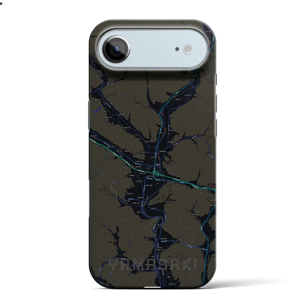 【山崎(兵庫県)】地図柄iPhoneケース(バックカバータイプ)