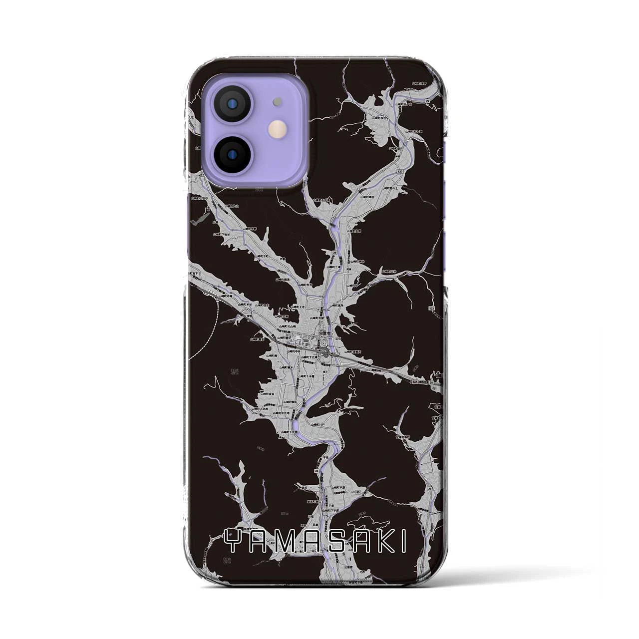 【山崎(兵庫県)】地図柄iPhoneケース(クリアタイプ)