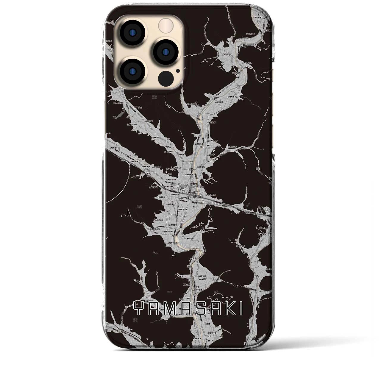 【山崎(兵庫県)】地図柄iPhoneケース(クリアタイプ)