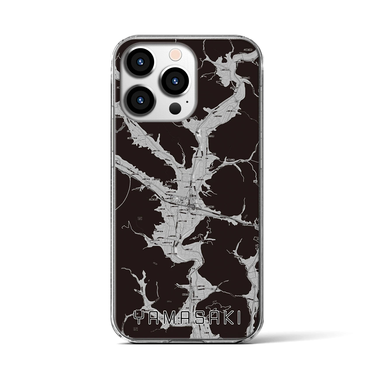 【山崎(兵庫県)】地図柄iPhoneケース(クリアタイプ)