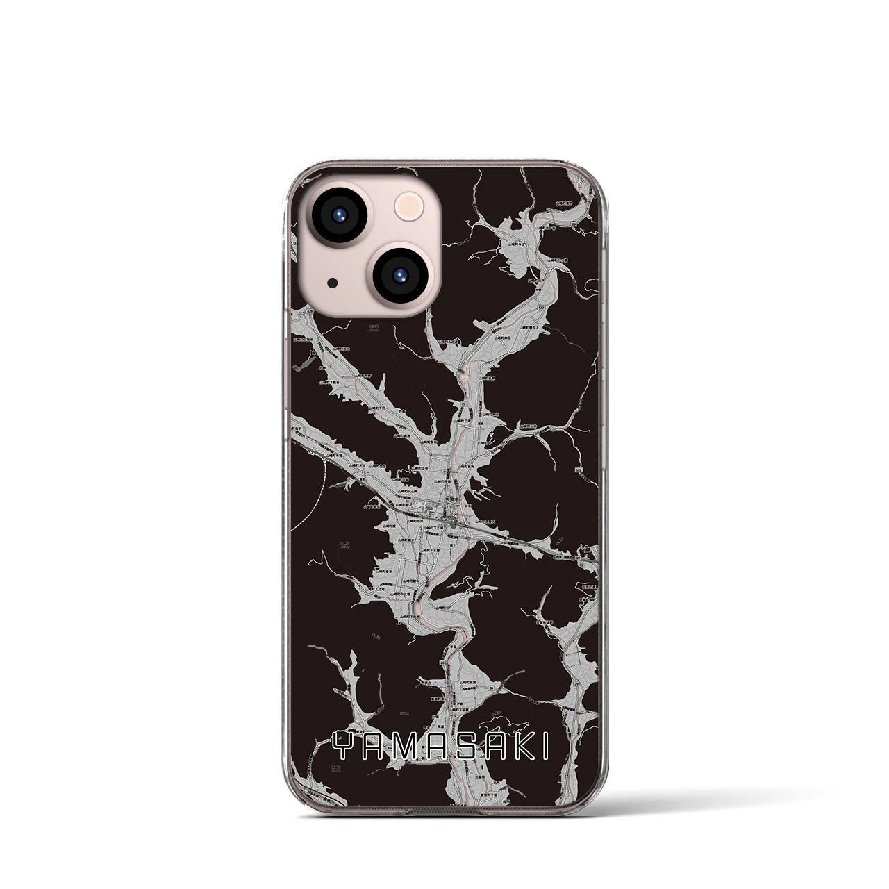 【山崎(兵庫県)】地図柄iPhoneケース(クリアタイプ)