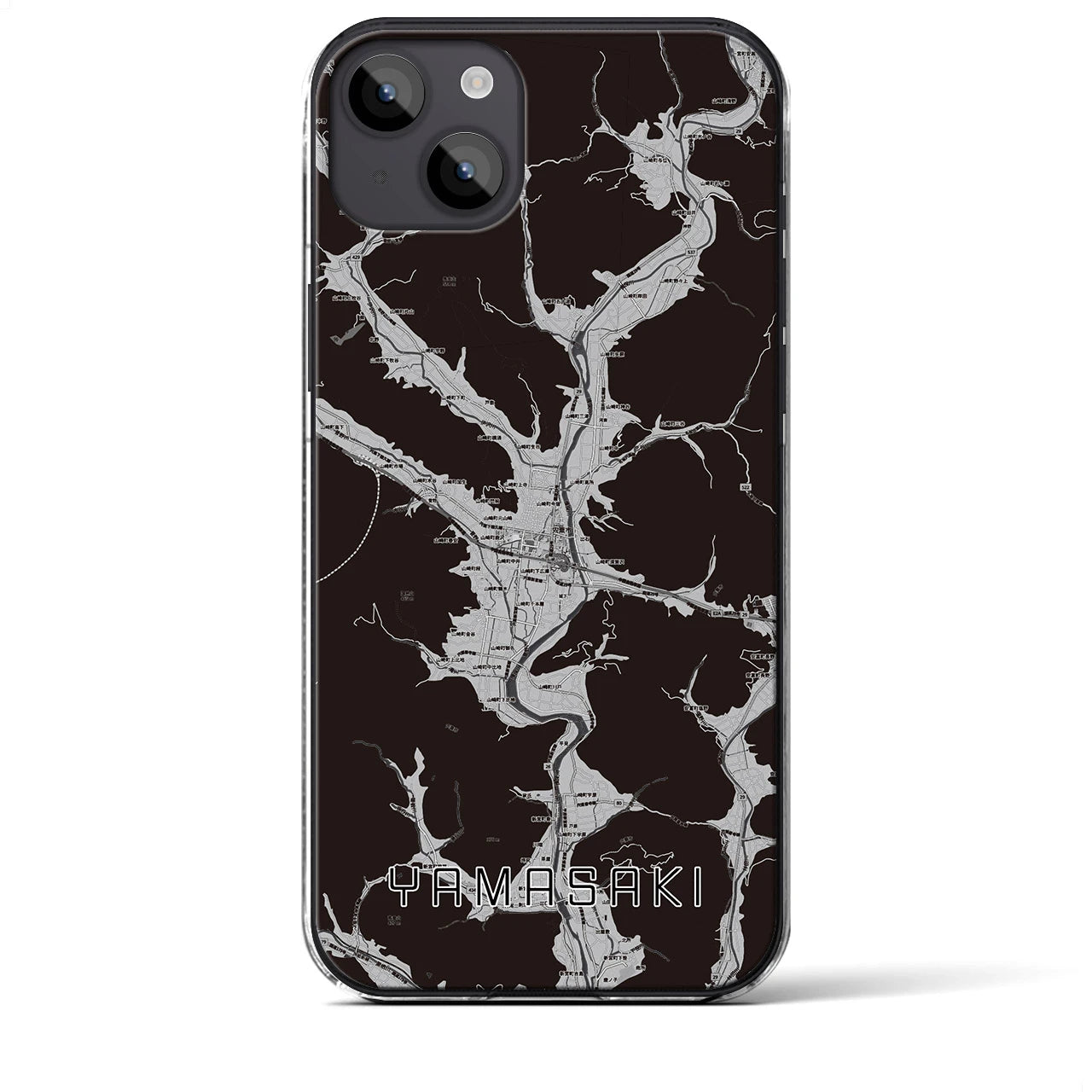 【山崎(兵庫県)】地図柄iPhoneケース(クリアタイプ)