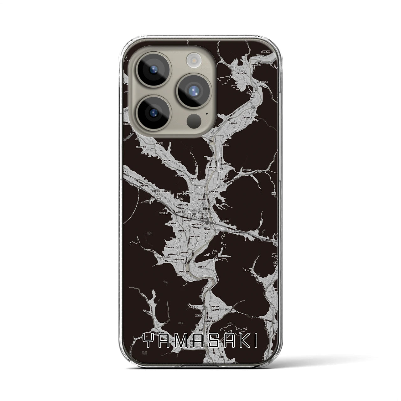 【山崎(兵庫県)】地図柄iPhoneケース(クリアタイプ)