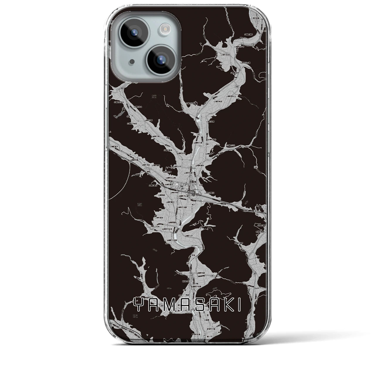 【山崎(兵庫県)】地図柄iPhoneケース(クリアタイプ)