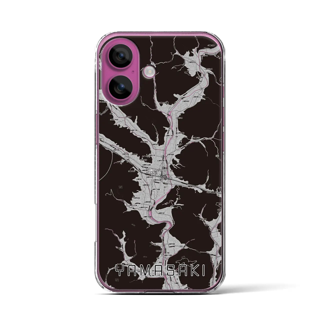 【山崎(兵庫県)】地図柄iPhoneケース(クリアタイプ)