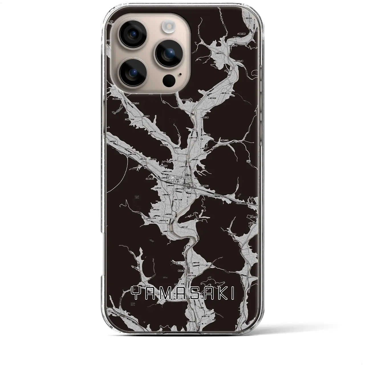 【山崎(兵庫県)】地図柄iPhoneケース(クリアタイプ)