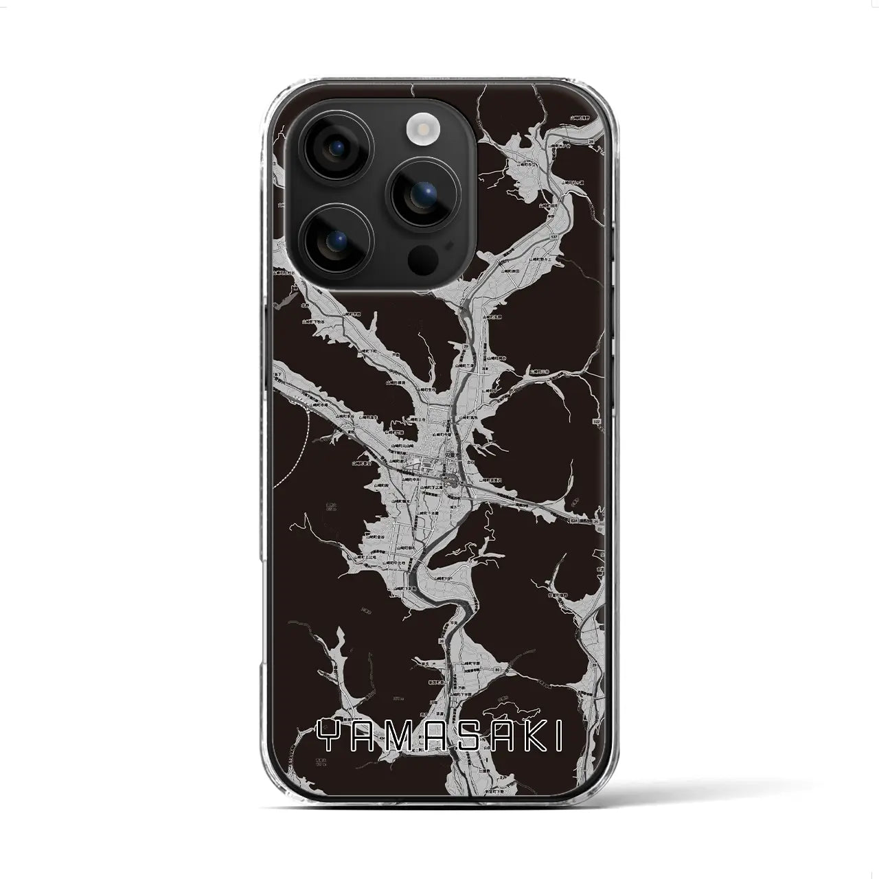【山崎(兵庫県)】地図柄iPhoneケース(クリアタイプ)