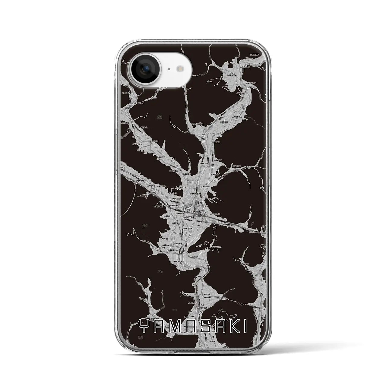 【山崎(兵庫県)】地図柄iPhoneケース(クリアタイプ)