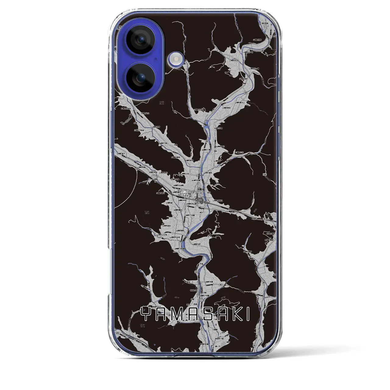 【山崎(兵庫県)】地図柄iPhoneケース(クリアタイプ)