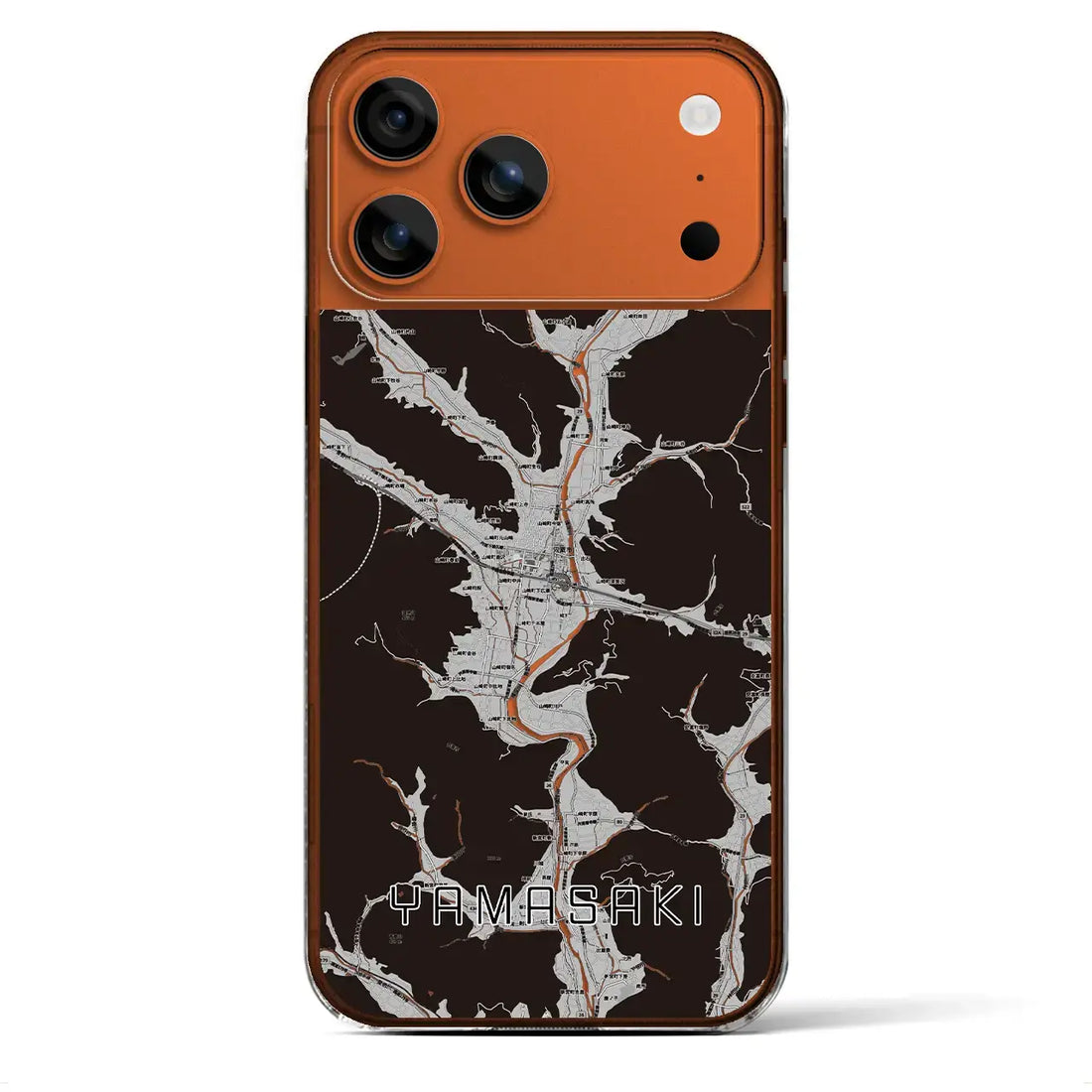 【山崎(兵庫県)】地図柄iPhoneケース(クリアタイプ)