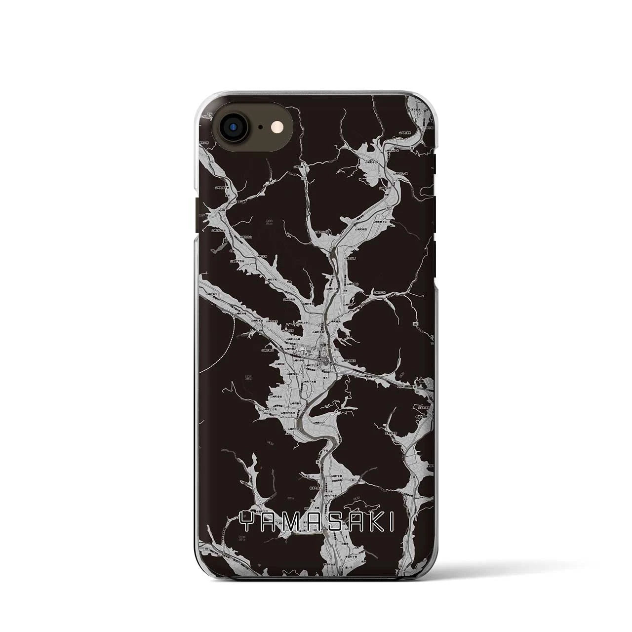 【山崎(兵庫県)】地図柄iPhoneケース(クリアタイプ)