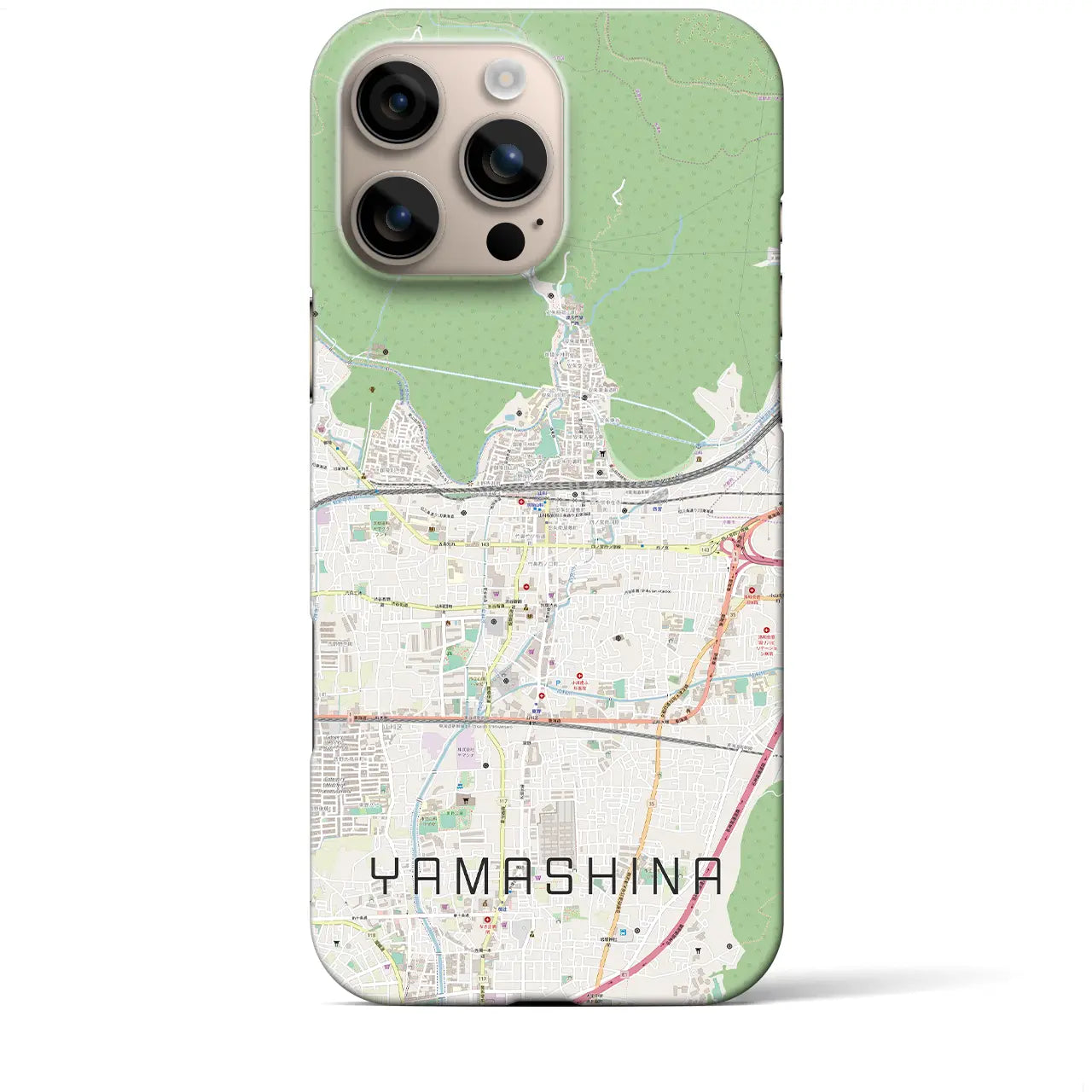 【山科(京都府)】地図柄iPhoneケース(バックカバータイプ)