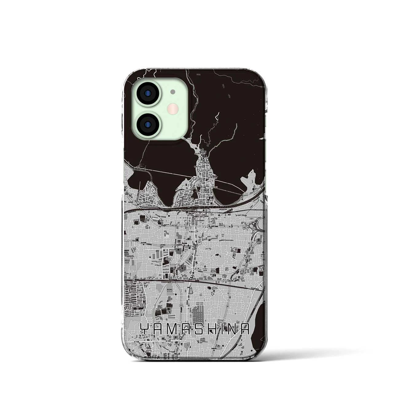 【山科(京都府)】地図柄iPhoneケース(クリアタイプ)