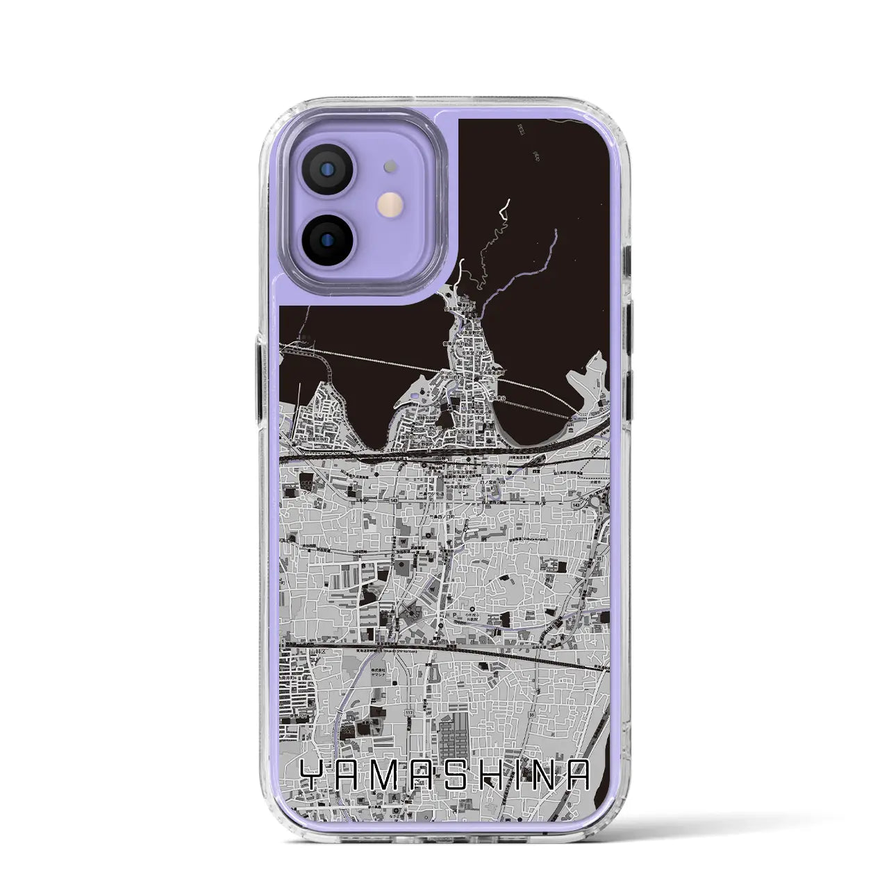 【山科(京都府)】地図柄iPhoneケース(MagSafeタイプ)