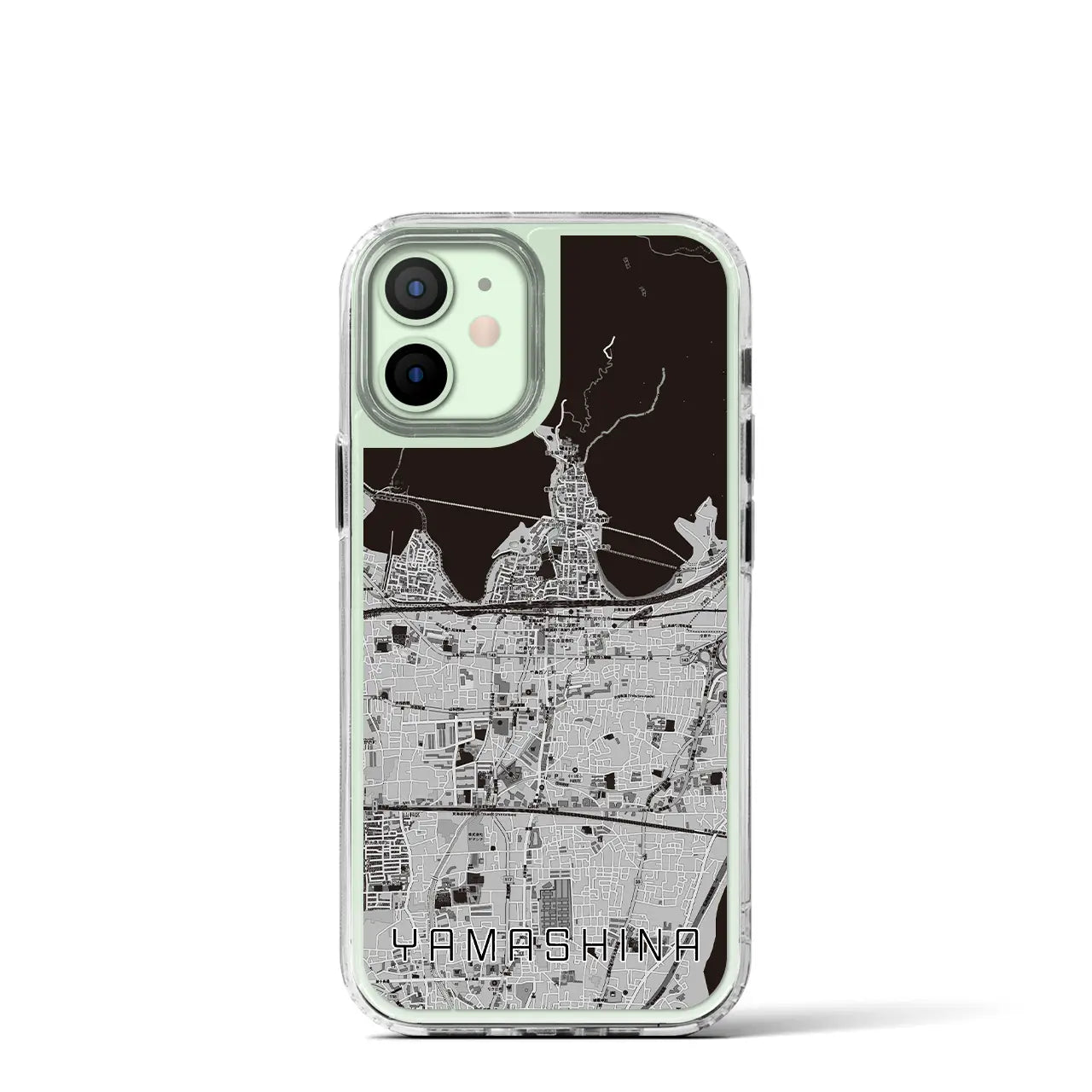 【山科(京都府)】地図柄iPhoneケース(MagSafeタイプ)