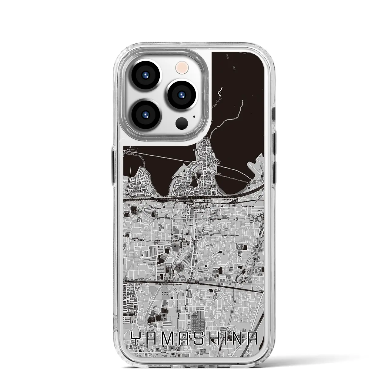 【山科(京都府)】地図柄iPhoneケース(MagSafeタイプ)