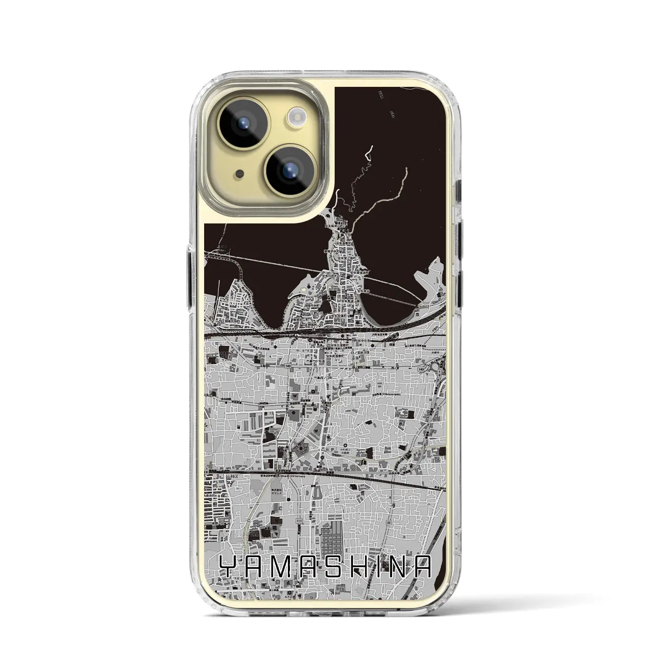 【山科(京都府)】地図柄iPhoneケース(MagSafeタイプ)