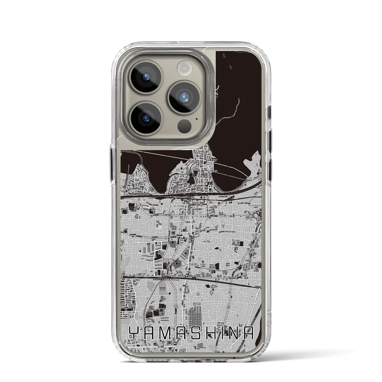 【山科(京都府)】地図柄iPhoneケース(MagSafeタイプ)