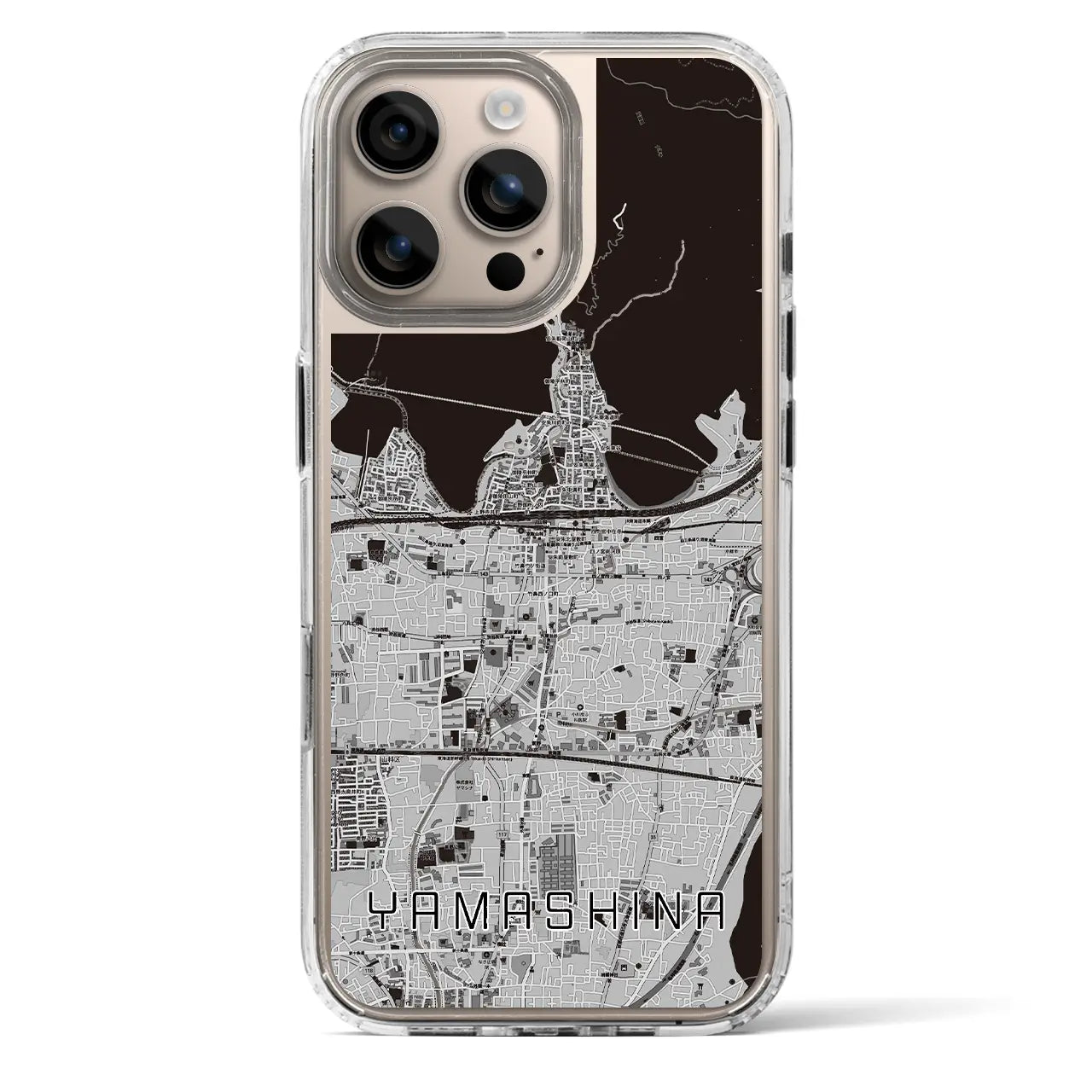 【山科(京都府)】地図柄iPhoneケース(MagSafeタイプ)