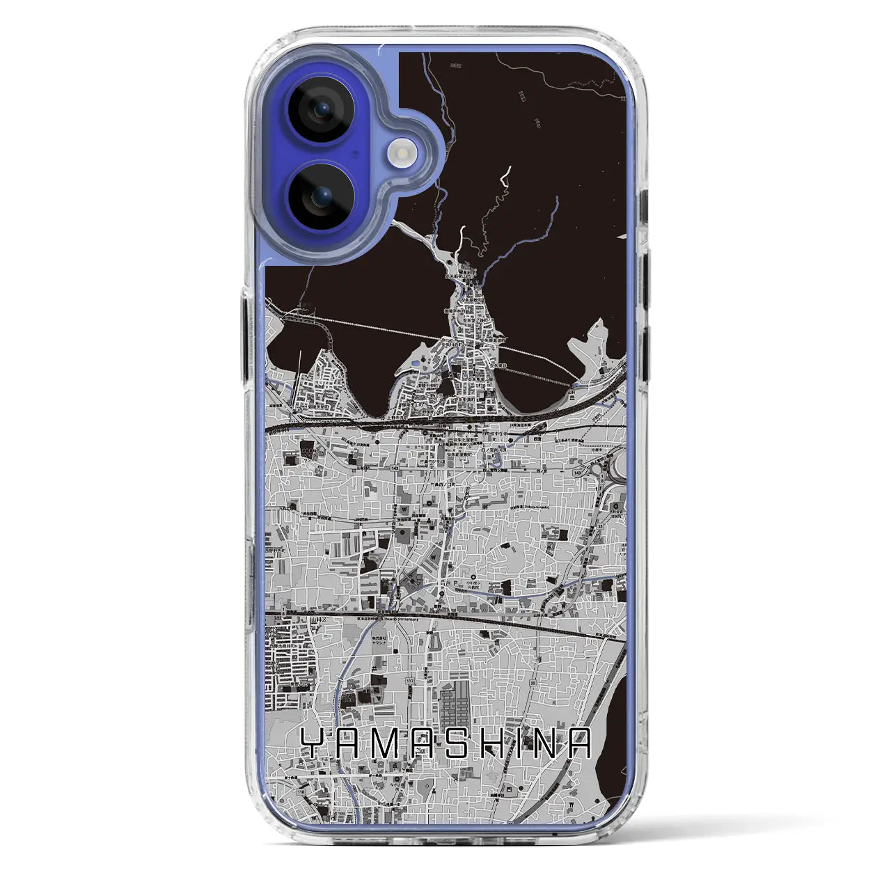 【山科(京都府)】地図柄iPhoneケース(MagSafeタイプ)
