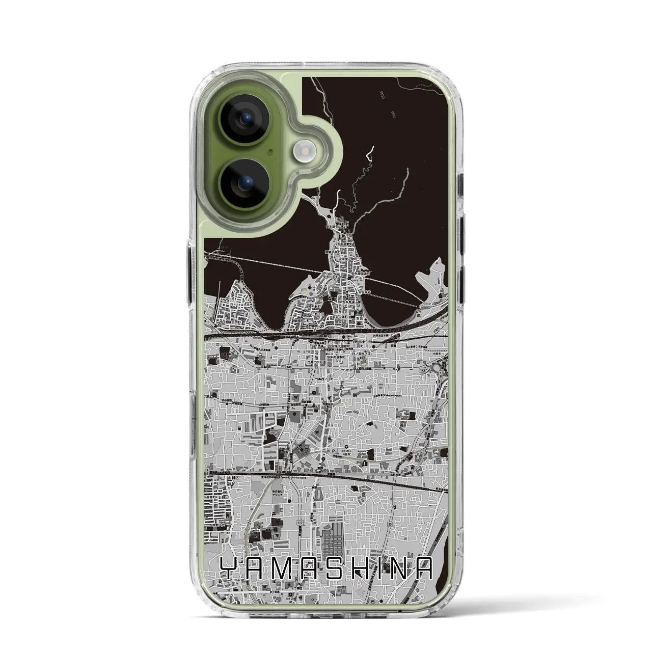 【山科(京都府)】地図柄iPhoneケース(MagSafeタイプ)