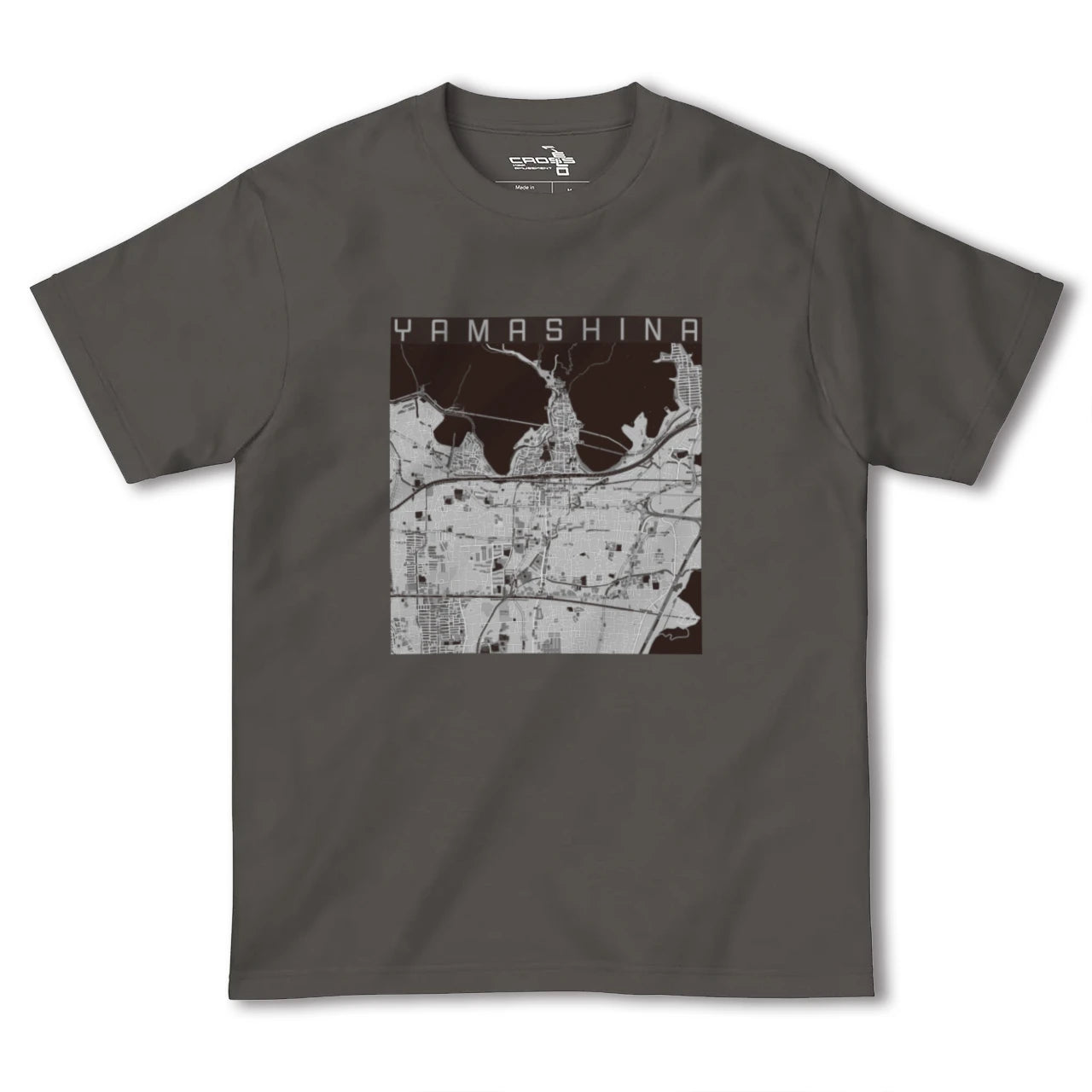 【山科(京都府)】地図柄ヘビーウェイトTシャツ